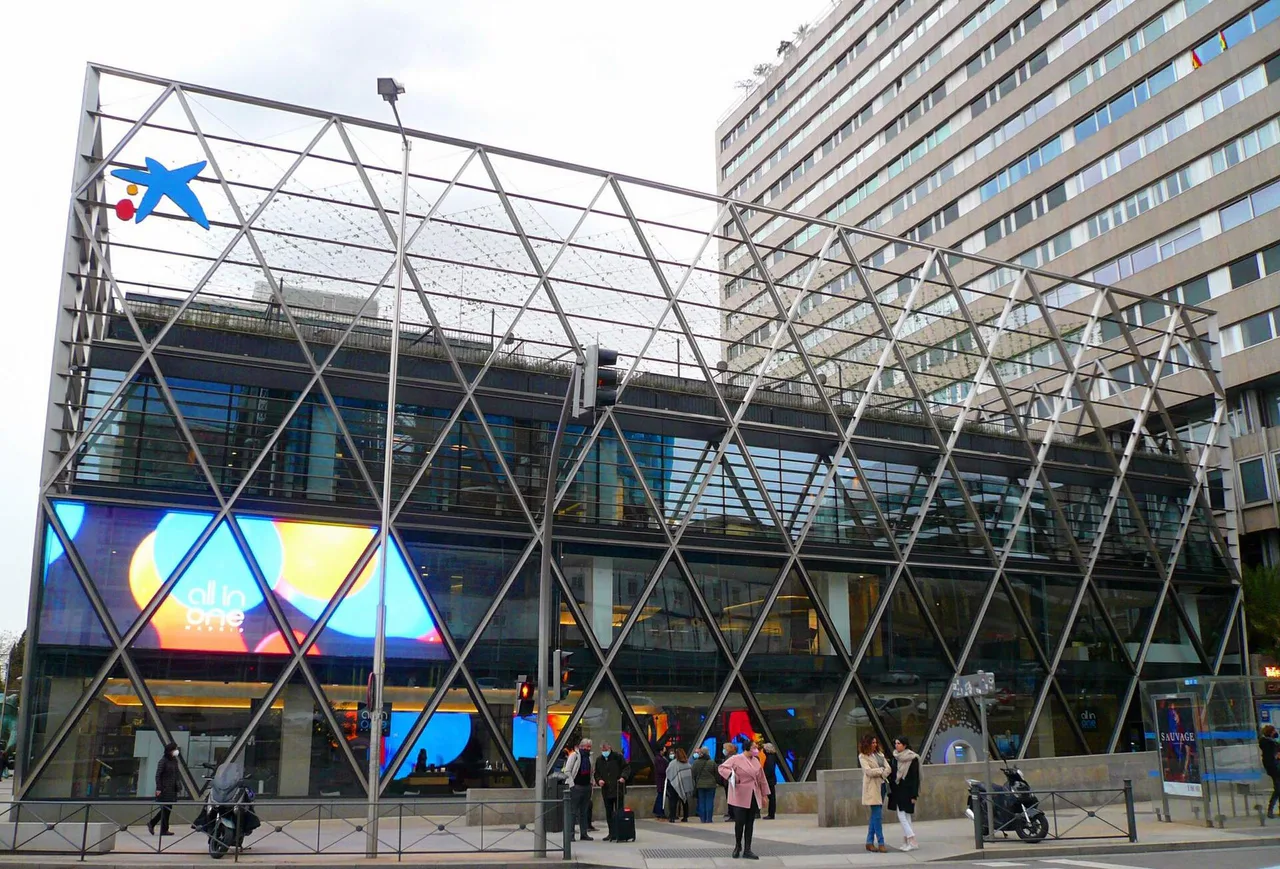 CaixaBank Axis building in Plaza de Colón, Madrid