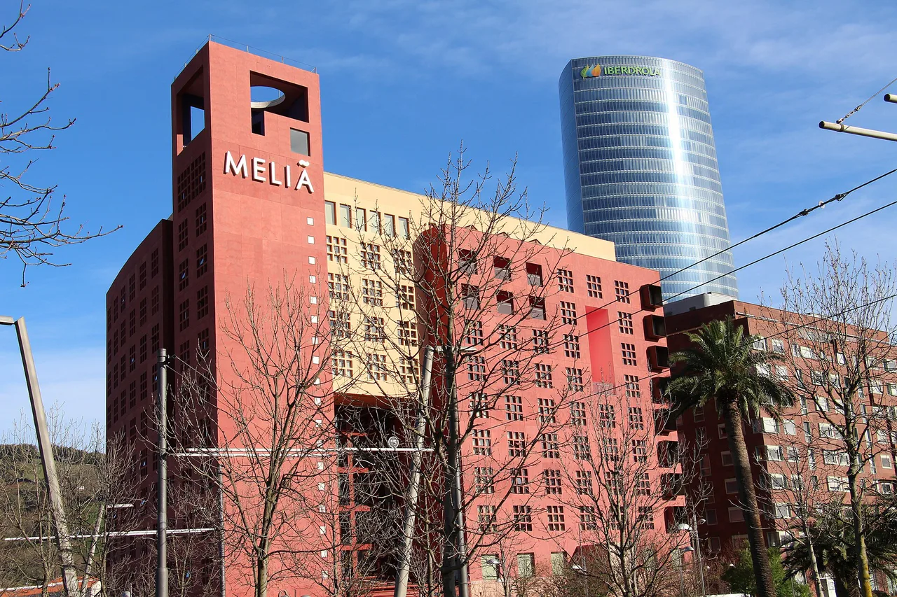 Exterior of the Meliá Bilbao hotel