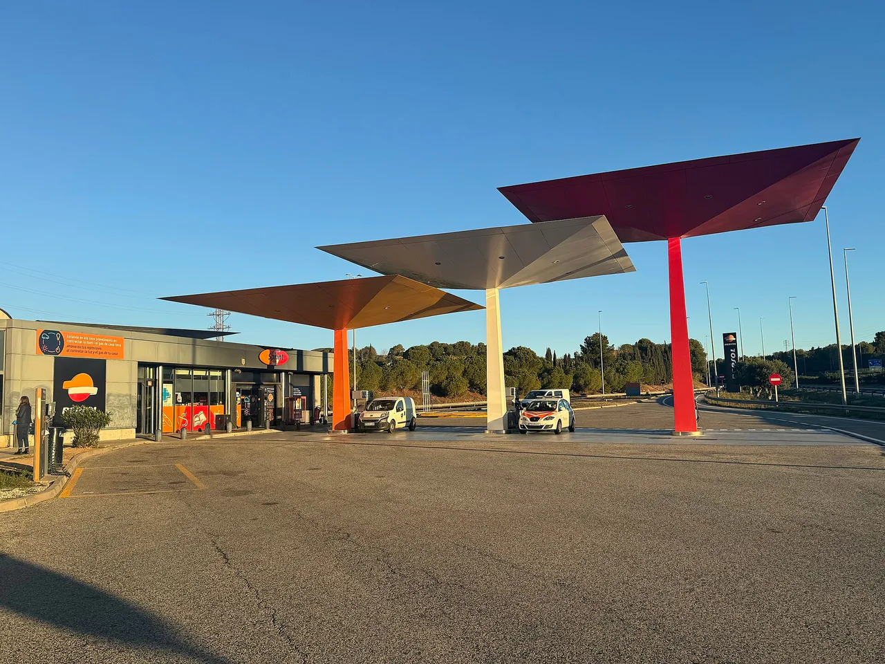 Repsol service station in Cubelles